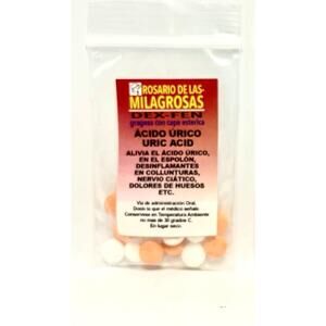 Rosario De La Milagrosa Grageas "Para Huesos, El Acido Urico & Nervio Ciatico"